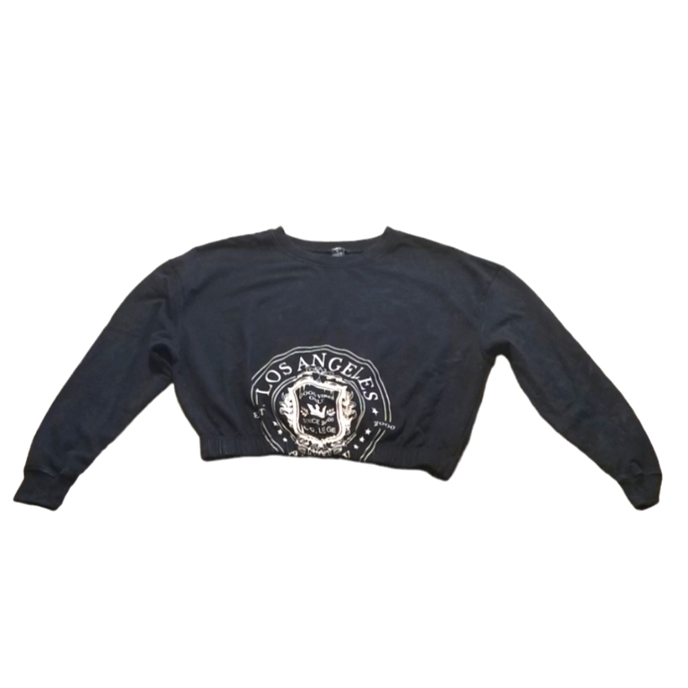 Rue21 Graphic Print Cropped Sweatshirt